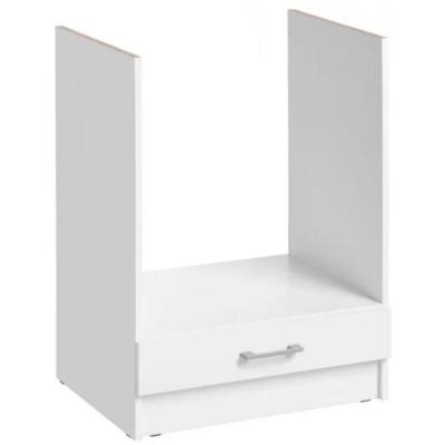 CUISINEANDCIE  - Meuble pour four encastrable Eco Blanc L 60 cm 