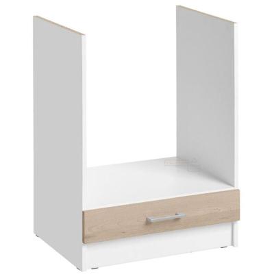 CUISINEANDCIE  - Meuble pour four encastrable Eco Chene Naturel l 60 cm