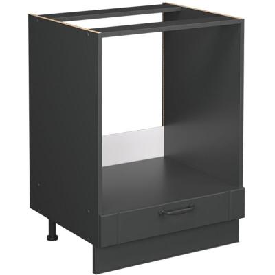 VICCO Meuble pour four Fame-Line 60cm sans PT Gris fonc&eacute; Anthracite 