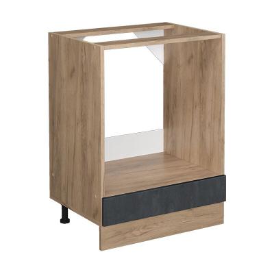 VICCO  meuble pour four r-line, b&eacute;ton noirch&ecirc;ne de force dor&eacute;, 60 cm sans plan de travail 