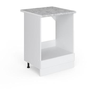VICCO Meuble pour four R-Line, Blanc, 60 cm , PT Marbre, 