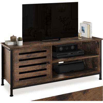 TECTAKE Meuble pour t&eacute;l&eacute;viseur Galway 110x41,5x50,5cm - Bois fonc&eacute; industriel, rustique