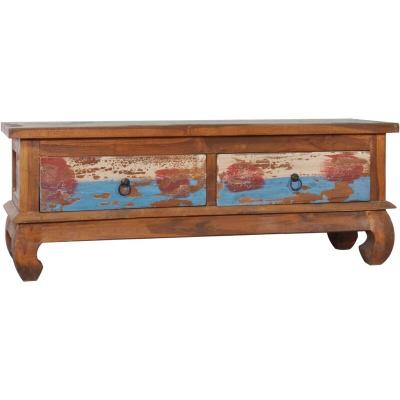 VIDAXL  meuble tv 110x35x40 cm bois de teck recycl&eacute; 289059
