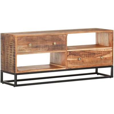 VIDAXL Meuble tv 120x30x50 cm Bois d'acacia brut  Brun