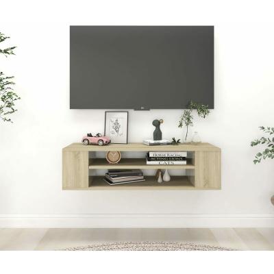 VIDAXL   Meuble TV suspendu Ch&ecirc;ne sonoma 100x30x26,5 cm Agglom&eacute;r&eacute;