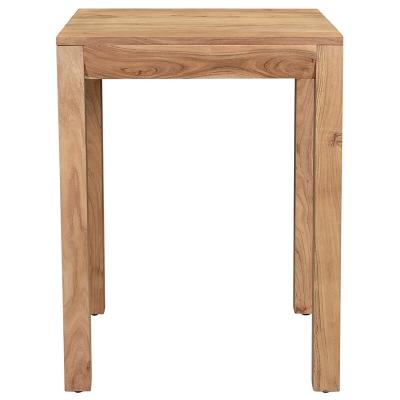 Table de bar haute extensible carr&eacute;e en bois massif L80-135 cm BALTO