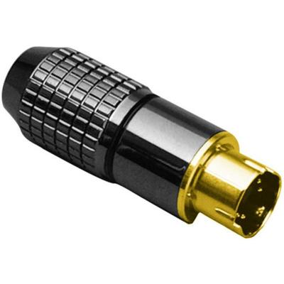 BKL ELECTRONIC Mini DIN m&acirc;le, droit 0204022 Nombre de p&ocirc;les (num): 8 noir