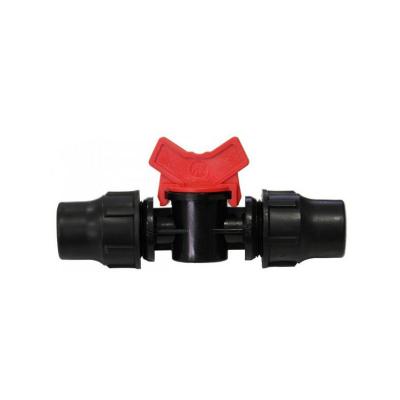 EZFITT Mini vanne avec raccords de chaque cot&eacute; pour tube basse densit&eacute; 20mm