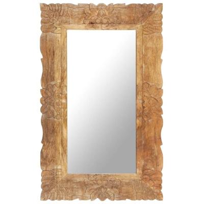 VIDAXL  miroir 80x50 cm bois de manguier massif 321636