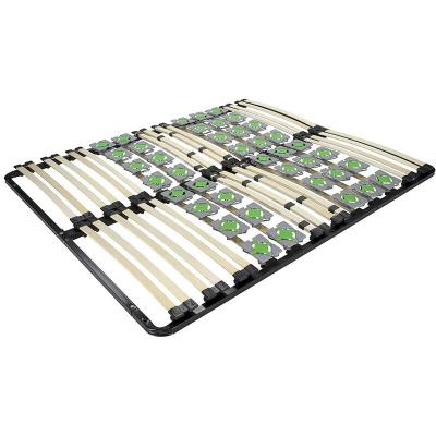 MONMOBILIERDESIGN ERGO Sommier &agrave; lattes ergonomique avec plots de soutien 200X200 cm