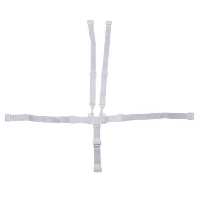 MONSIEUR BEBE Lot de 5 harnais de s&eacute;curit&eacute; 5 points blanc pour chaise haute enfant Ptit -