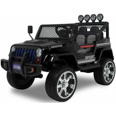 VROOOMY Monster Jeep 12V T&eacute;l&eacute;commande Voiture Electrique 4x4 pour Enfants 0-6 ans