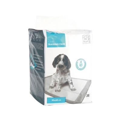 M PETS Tapis &eacute;ducateur blanc pour chiot 90 cm x 60 cm M-pets Lot de 30 tapis