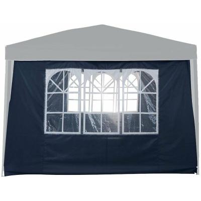 TERRE JARDIN  - Mur fen&ecirc;tre pour tonnelle pliante bleu 3x3 m