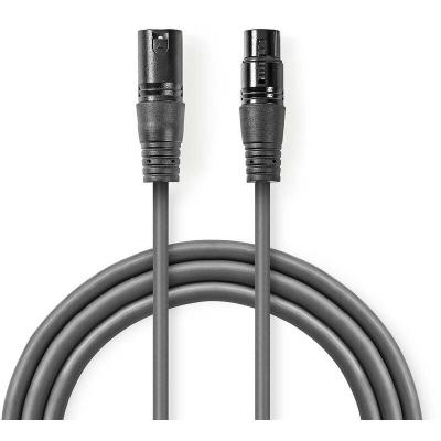 NEDIS C&acirc;ble Audio XLR Sym&eacute;trique  COTH15010GY10 1.00 m