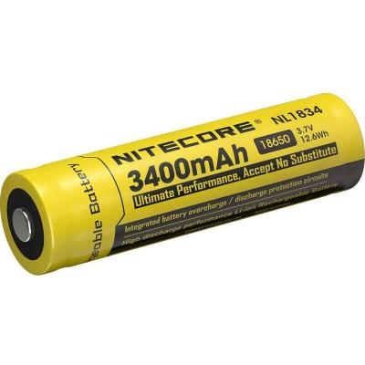 NITECORE NL1834 Pile rechargeable sp&eacute;ciale 18650 Li-Ion 3.7 v 3400 mAh - 