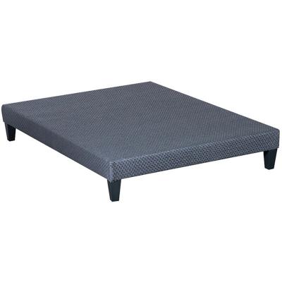 OLYMPE LITERIE  - Sommier tapissier kit Gris ciment 160x200 cm - Gris