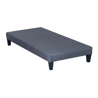 OLYMPE LITERIE  - Sommier tapissier kit Gris ciment 90x200 cm - Gris