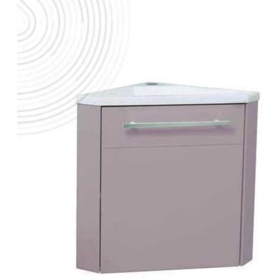 ONDEE - Lave-mains d'angle NINO - 53cm - Taupe - Laqu&eacute; - Livr&eacute; en kit
