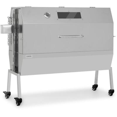KLARSTEIN Barbecue pour cochon - Sauenland Pro XL - Broche pour cochon - Moteur 15W - R&ocirc;tissoire - Thermom&egrave;tre - Roulettes - Acier inoxydable 