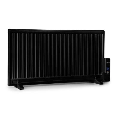 ONECONCEPT  wallander radiateur &agrave; bain d'huile - chauffage ultra plat - thermostat - 1000 w - noir 