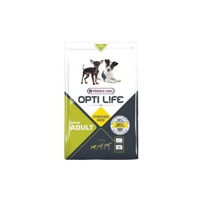 OPTI LIFE  Chien Adulte Mini, Poulet et Riz 2,5 kg