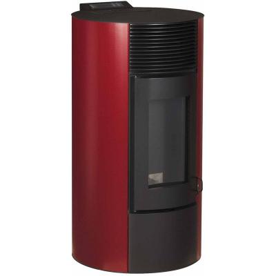 OPTIMO  - Po&ecirc;le &agrave; granul&eacute;s rond &eacute;tanche cristo rouge bordeaux 12kW