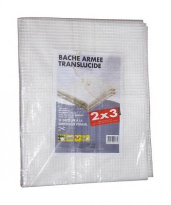 OUTILLAGE DE ST ETIENNE  - B&acirc;che arm&eacute;e translucide - 4x3 m