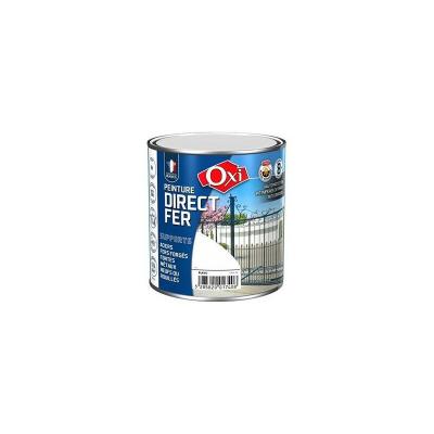 OXI Peinture Glycero Direct Fer Anti-Rouille Brillant Gris Clair 0.5 L