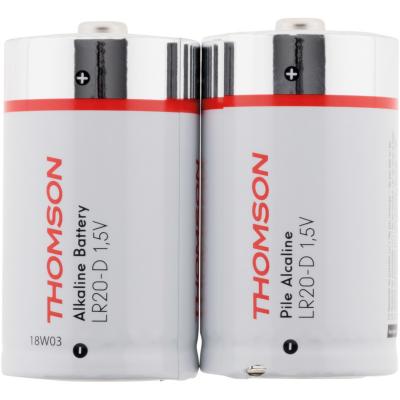 THOMSON Pack 2 piles alcalines LR20 D 1,5 V - 