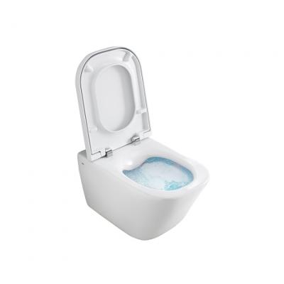 ROCA Pack Cuvette WC suspendue porcelaine Clean Rim 
