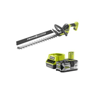 RYOBI Pack  Taille-haies 18V One+ - LINEA - 50 cm - RY18HT50A-0 - 1 Batterie 5.0Ah - 1 Chargeur rapide RC18120-150