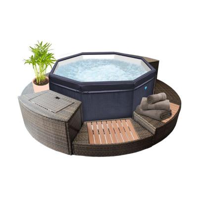 NETSPA Spa gonflable - Spa Octopus + mobilier de  