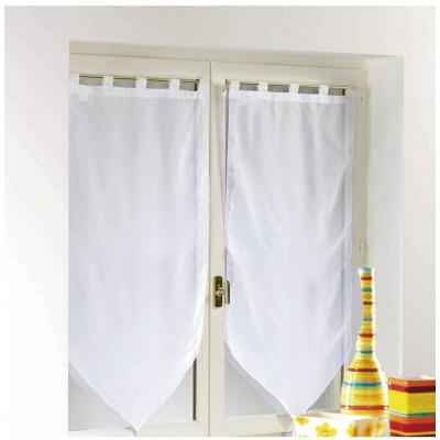 Paire de Voilages Unie Blanche 2x60x120