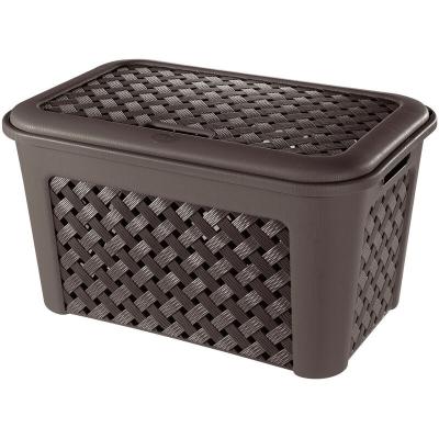 TONTARELLI Panier &agrave; linge  (58 x 38 x 33 cm) - Marron