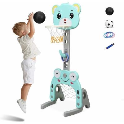COSTWAY  Support De Basket Multifonctionnel Pour Enfant Avec Panier De Basket-ball R&eacute;glable