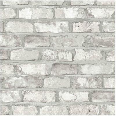 DUTCH WALLCOVERINGS Papier peint Briques Blanc EW3104  Blanc