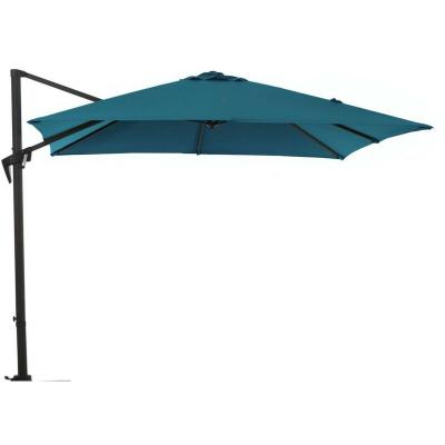 PROLOISIRS  - Parasol d&eacute;port&eacute; carr&eacute; en aluminium 2,5x2,5m Roma bleu
