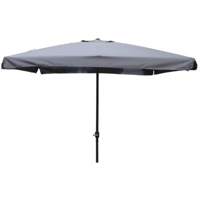 CONCEPT USINE PALERME - Parasol droit carr&eacute; 2,95 x 2,95 m gris