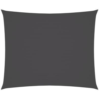 VIDAXL Parasol en tissu Oxford rectangulaire anthracite 4x6 m