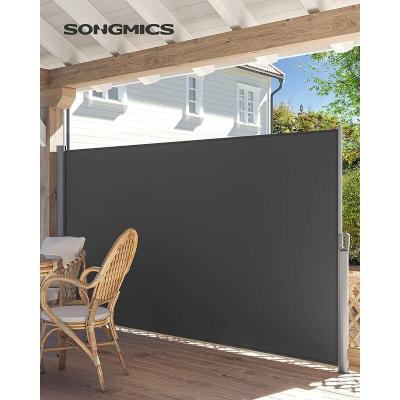 SONGMICS Store lat&eacute;ral 300 x 200 cm (L x H), Tissu polyester 280 g/m&sup2;, Paravent r&eacute;tractable, GSA200G 