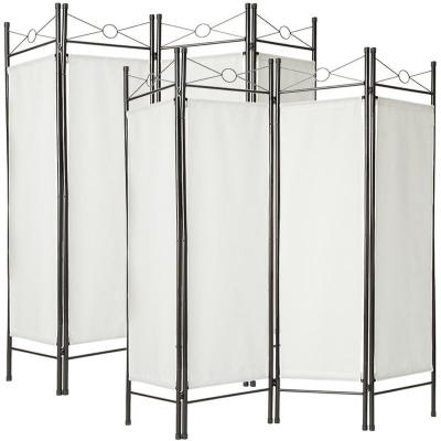 Tectake Lot de 2 Paravents 180x160x2,5cm - blanc