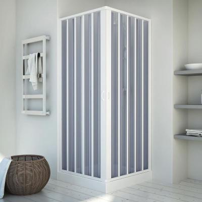 FORTE Paroi cabine de douche pvc accord&eacute;on h 185 mod. Energy centrale 75x75 cm
