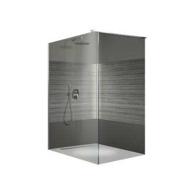 LEDA Paroi de douche &agrave; l'italienne Open 2 - verre transparent - 100 cm 