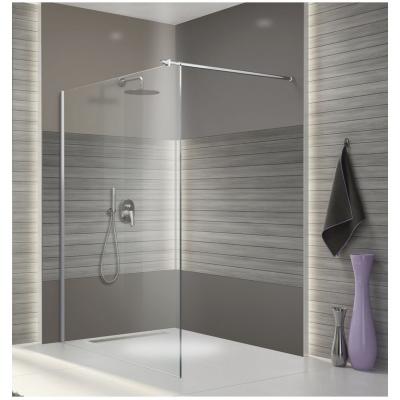 LEDA Paroi de douche fixe verre transparent - 90 cm - Open 2 - 