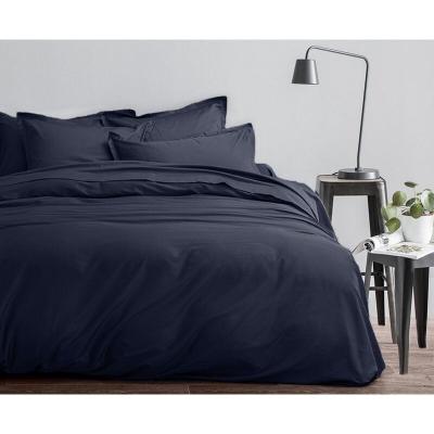 HOUSSE DE REVE Parure de lit 3 pi&egrave;ces satin de coton 220x240 cm indigo