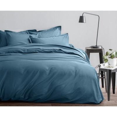HOME COLLECTION Housse de couette 220x240 + 2 taies d'oreiller 63x63 cm satin de coton horizon