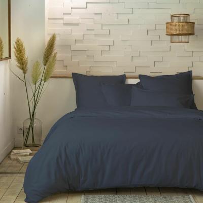 MY HOME COLLECTION Parure housse de couette 100%percale de coton 80 fils/cm2-uni