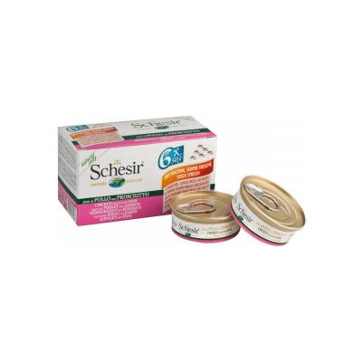 SCHESIR Filets de Poulet avec Jambon Multipack 6 Unit&eacute;s 6x50 gr 