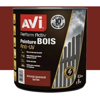 AVI Peinture bois  Perform Activ Rouge Basque 0,5 l